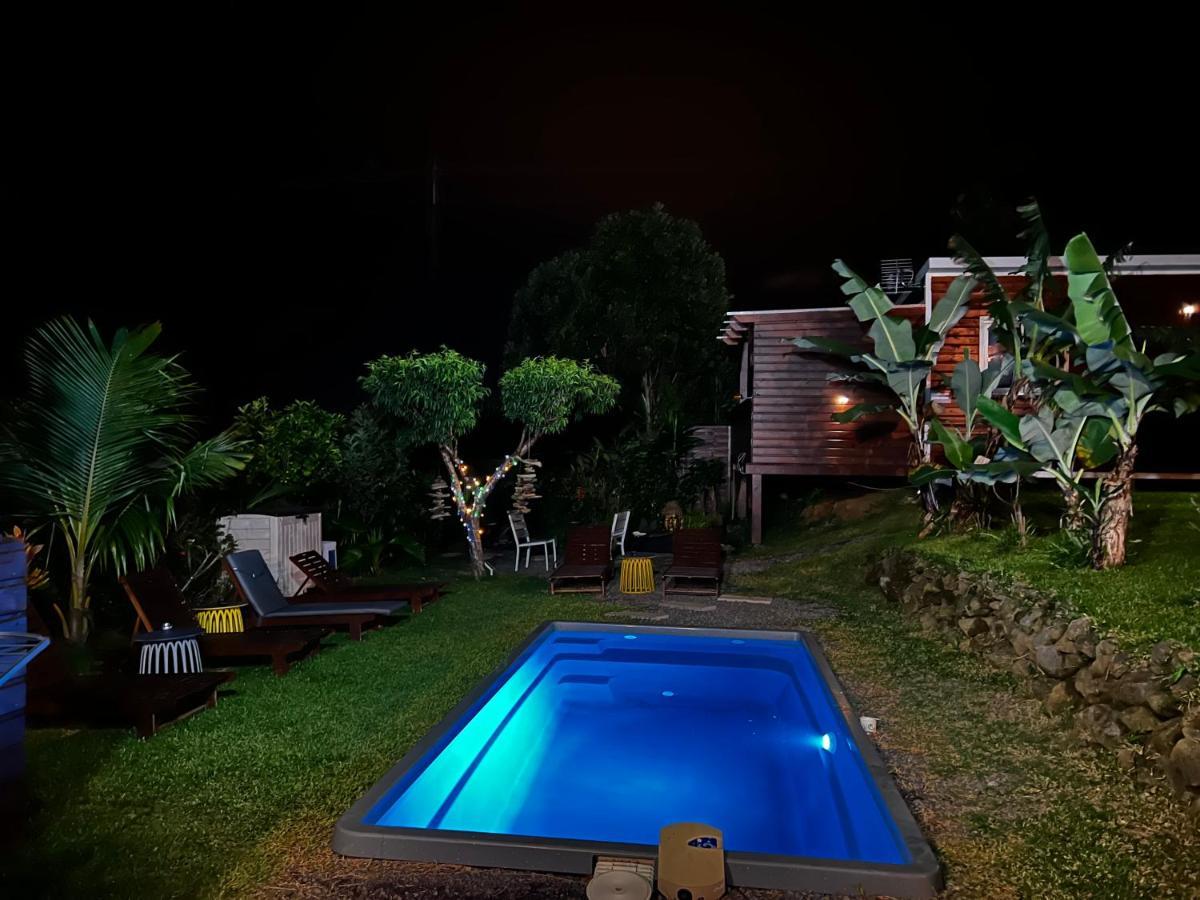 L'Escapade Creole Jacuzzi Privatif Bungalow Bananier Saint-Joseph Kültér fotó